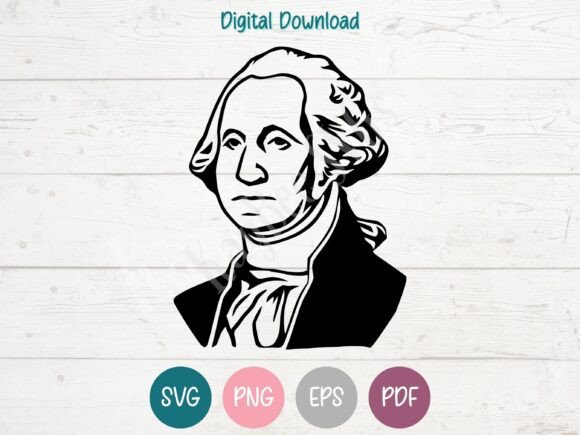 Download George Washington SVG PNG JPG Digital - Premium Bundle
