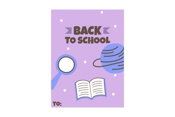 Download Purple Card Back to School Notebook - Card back Collection