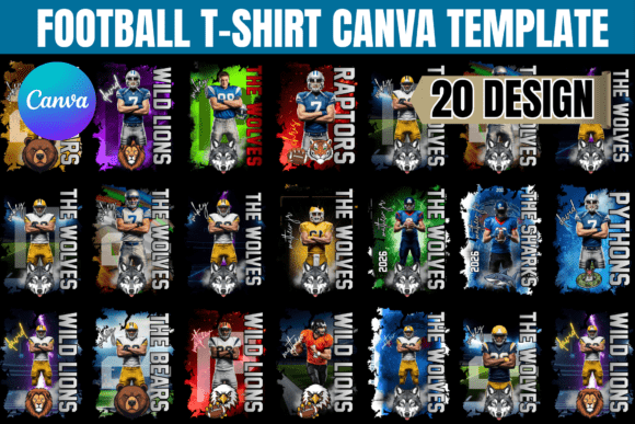 Download Editable Football T-Shirt Canva Template - Premium Resources