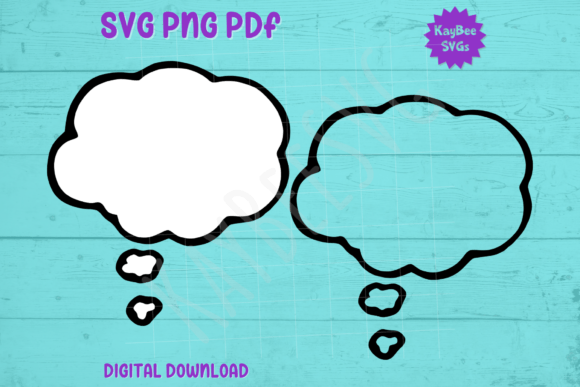 Download Thought Bubble SVG PNG PDF Cut Files - Premium Resources